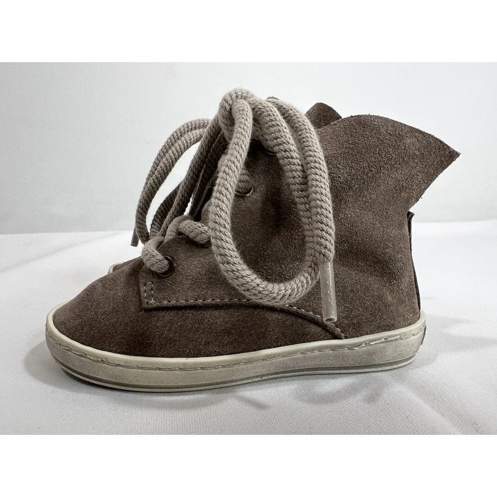 Zuzii Boys Lace Up Booties‎ EU 21 in Brown Suede Comfortable Footwear